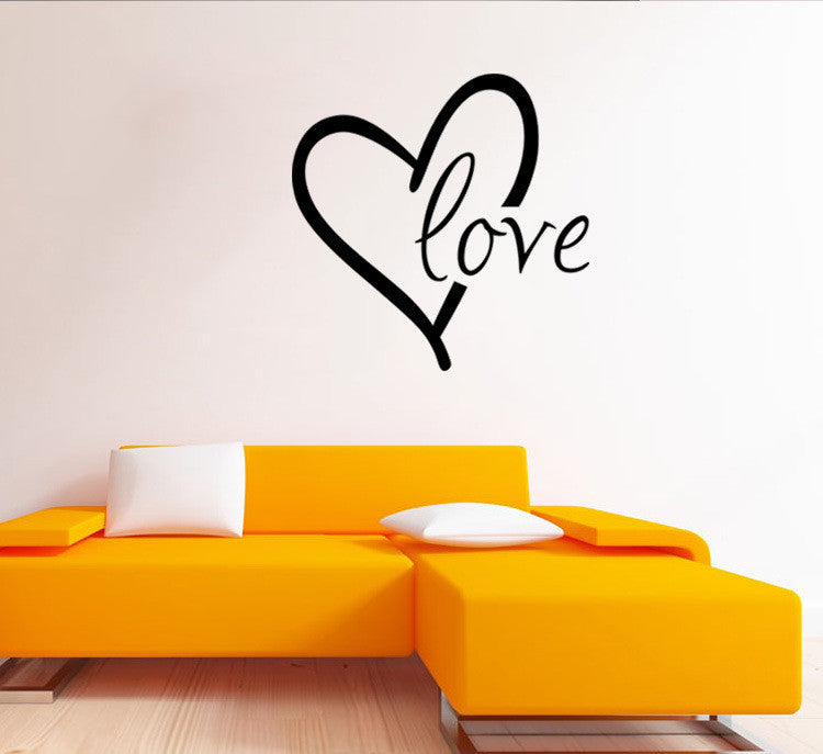 Valentine’s Day Carved Wall Stickers – Romantic Bedroom & Living Room Background Decor