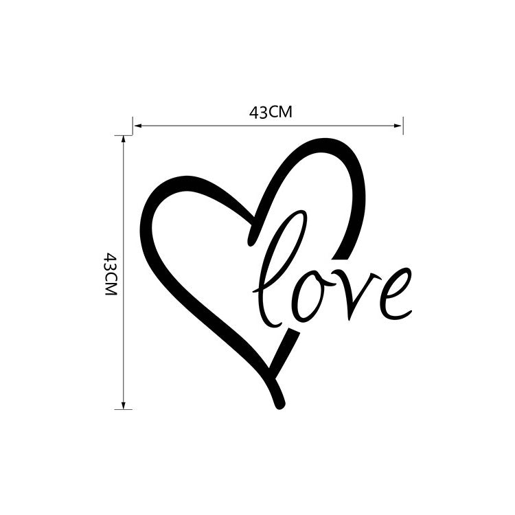Valentine’s Day Carved Wall Stickers – Romantic Bedroom & Living Room Background Decor