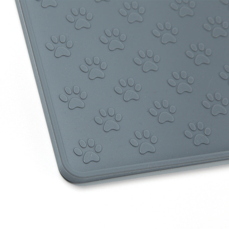 Waterproof Silicone Pet Mat – Easy-to-Clean Dog & Cat Placemat | Square Pet Feeding Mat