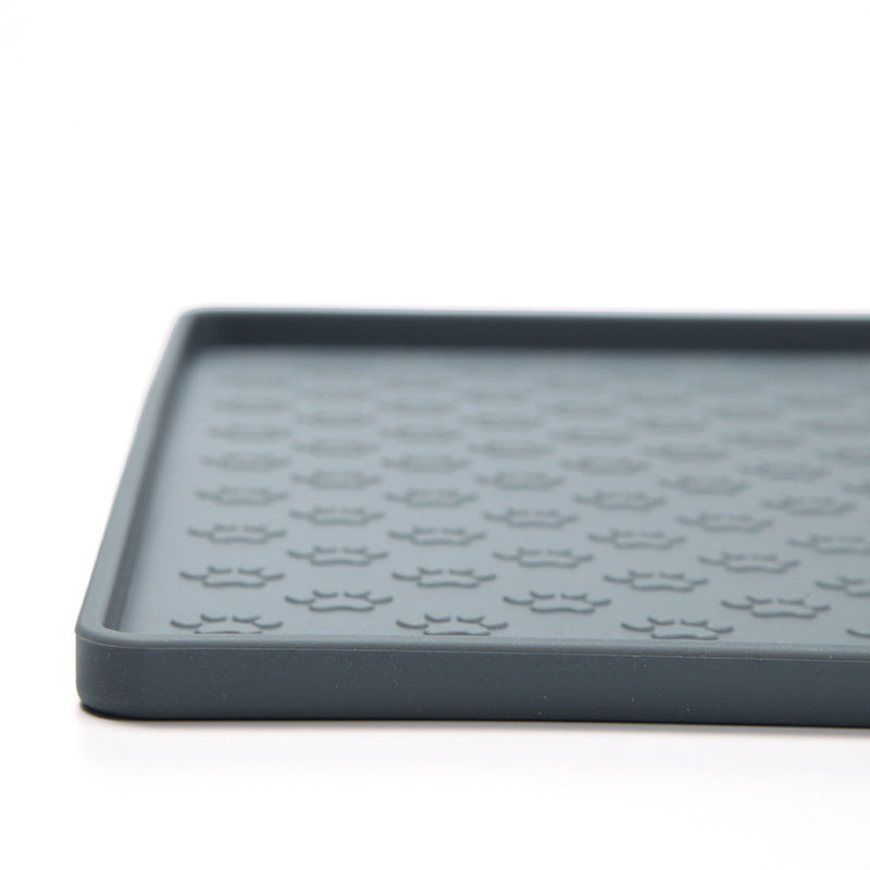 Waterproof Silicone Pet Mat – Easy-to-Clean Dog & Cat Placemat | Square Pet Feeding Mat