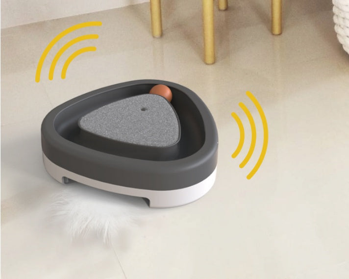 Smart Electric Cat Toy Turntable with Scratcher – Interactive Self-Playing Exercise Toy