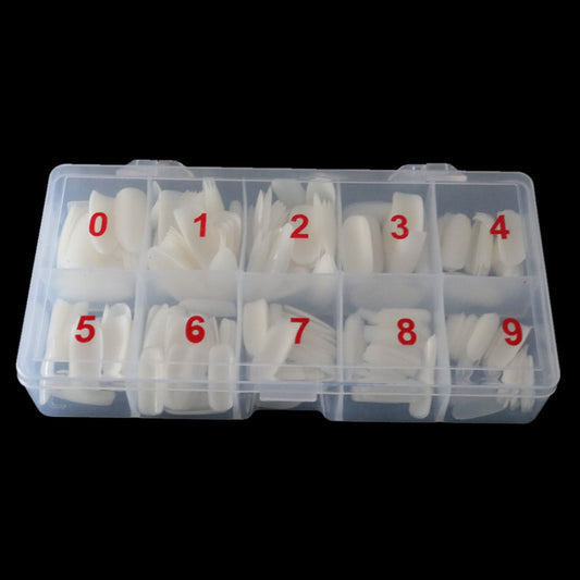 500PCS Transparent Nail Tips – Full Cover & Half Cover Fake Nails, Natural French Acrylic UV Gel Extensions