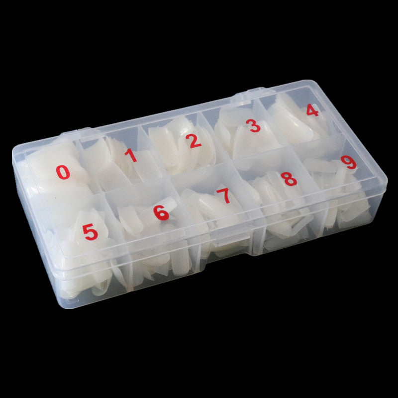 500PCS Transparent Nail Tips – Full Cover & Half Cover Fake Nails, Natural French Acrylic UV Gel Extensions
