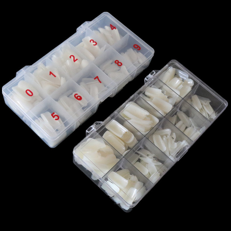 500PCS Transparent Nail Tips – Full Cover & Half Cover Fake Nails, Natural French Acrylic UV Gel Extensions