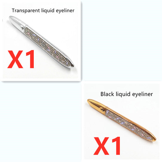 Multicolor Self-Adhesive Eyeliner with False Eyelashes – Easy, Long-Lasting Eye Makeup