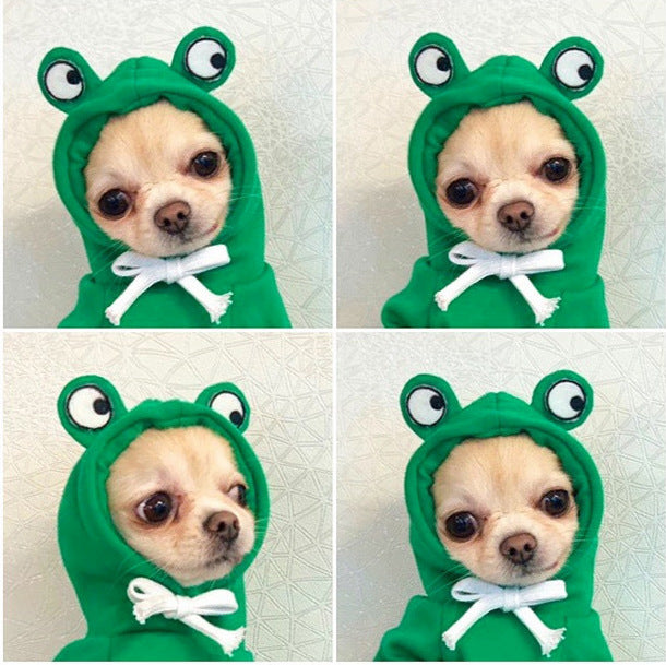 Cute Fruit-Themed Hoodie for Small Dogs – Warm Fleece Winter Coat for Puppies & Cats, Perfect for French Bulldogs & Chihuahuas