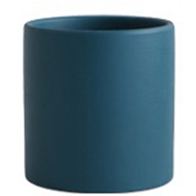 Nordic Industrial Ceramic Flowerpot – Colorful Succulent Planter with Drainage Tray