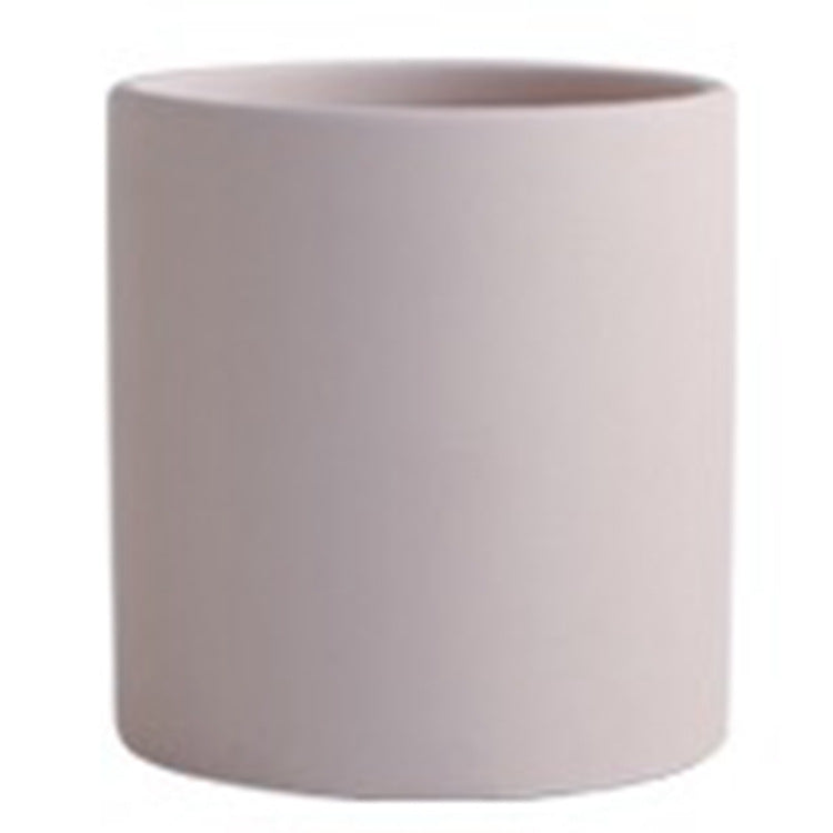 Nordic Industrial Ceramic Flowerpot – Colorful Succulent Planter with Drainage Tray