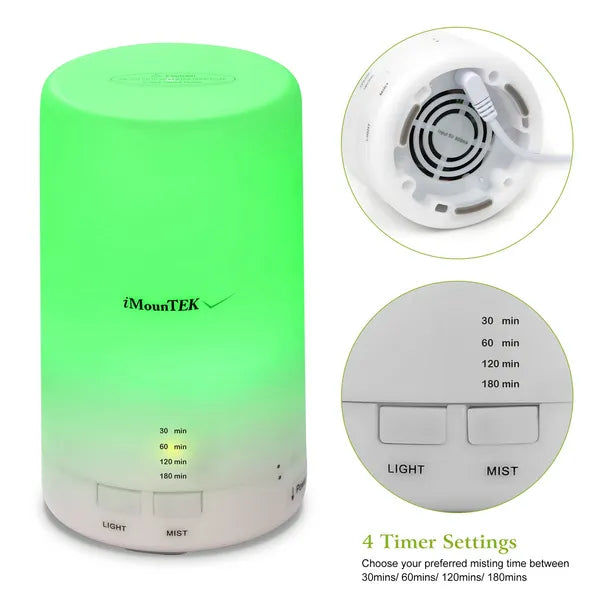 Mini Ultrasonic Cool Mist Humidifier Aroma Diffuser LED