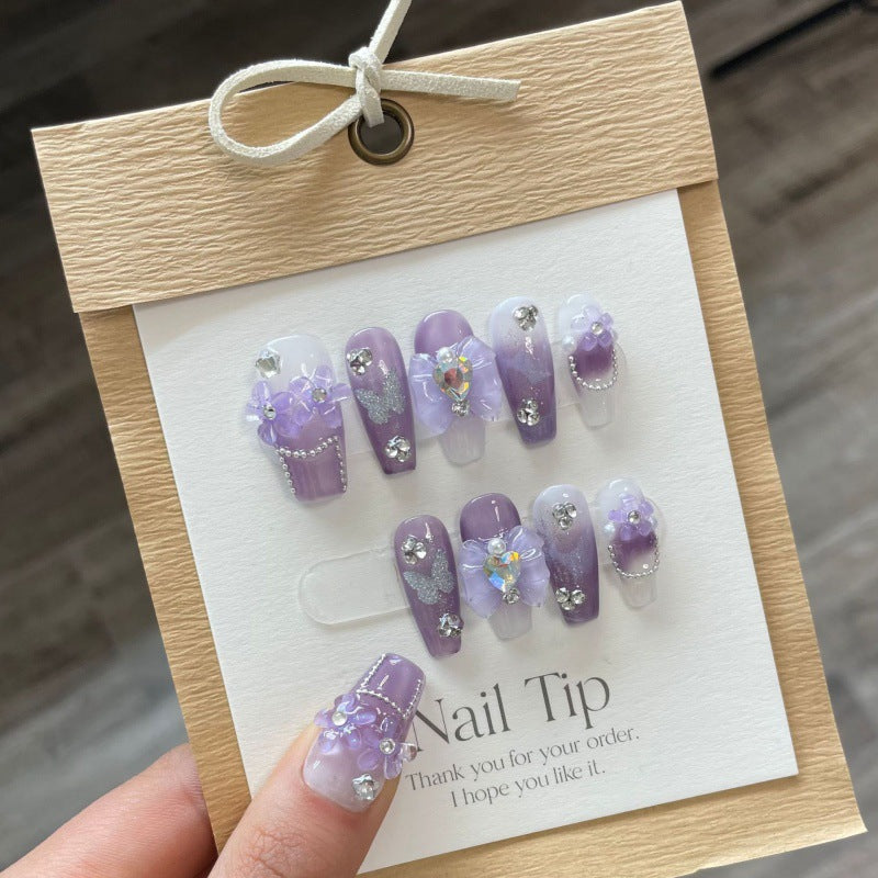 Wear Nail Pure Handmade Manicure – Reusable Press-On Nails, Custom Artisan Nail Art Set