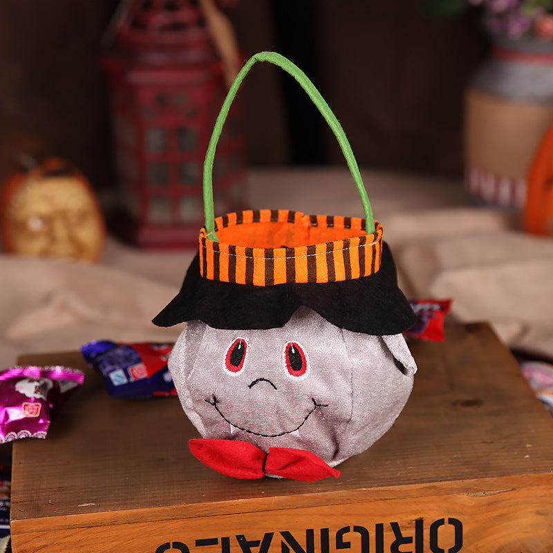 Cute Halloween Pumpkin Candy Bag – Portable Trick-or-Treat Handbag for Kids