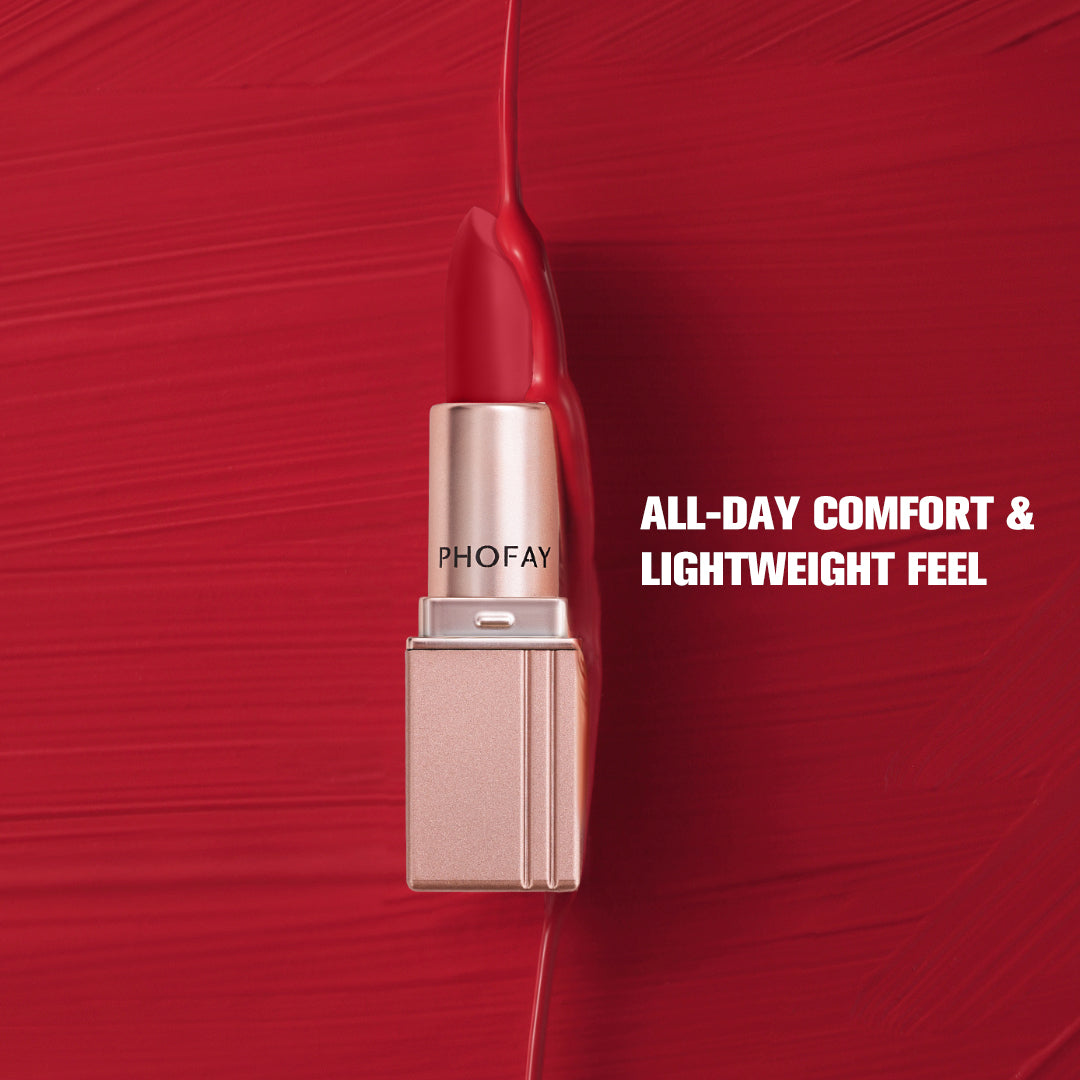 PHOFAY Long-Lasting Matte Lipstick – Smooth, Bold, & Hydrating Lip Color