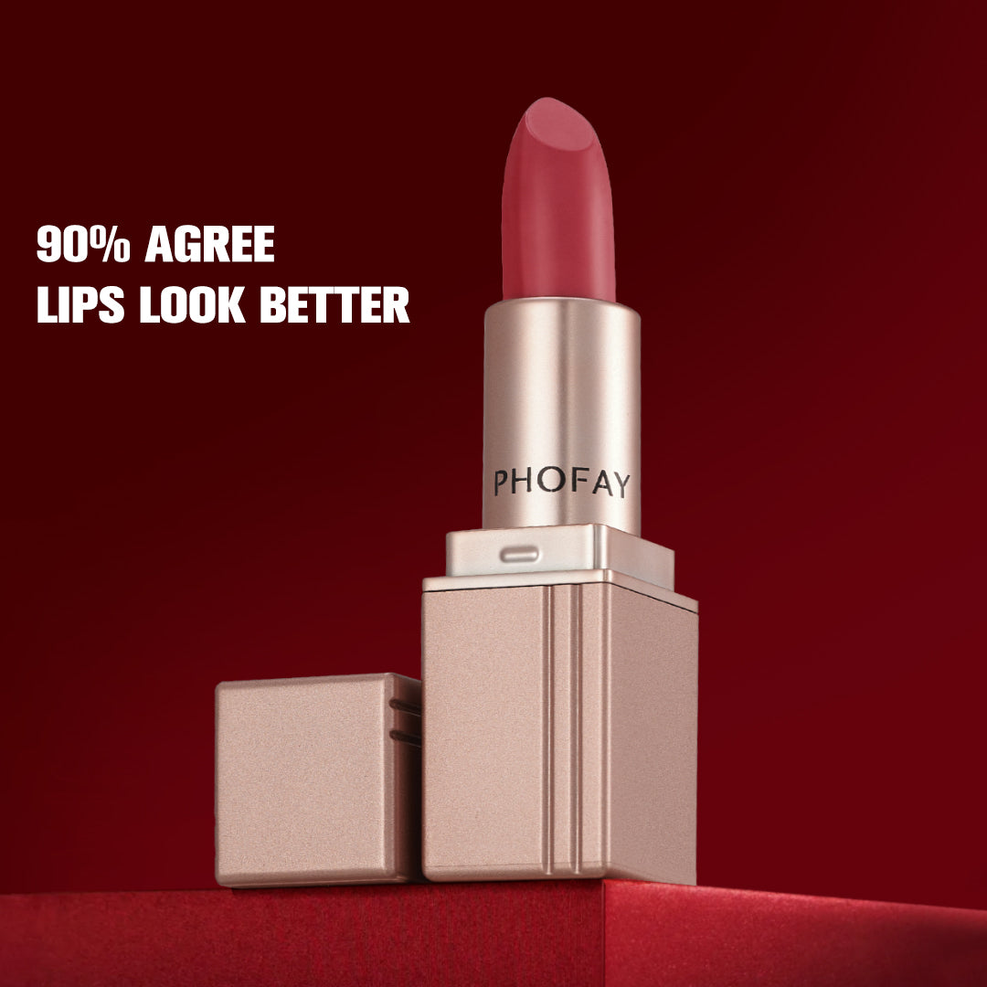 PHOFAY Long-Lasting Matte Lipstick – Smooth, Bold, & Hydrating Lip Color