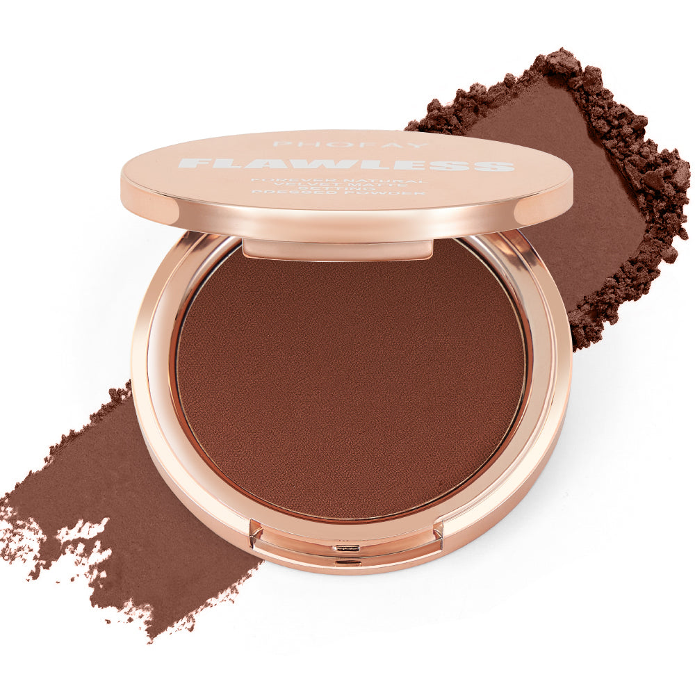 PHOFAY Matte Setting Pressed Powder – Oil Control & Long-Lasting Finish