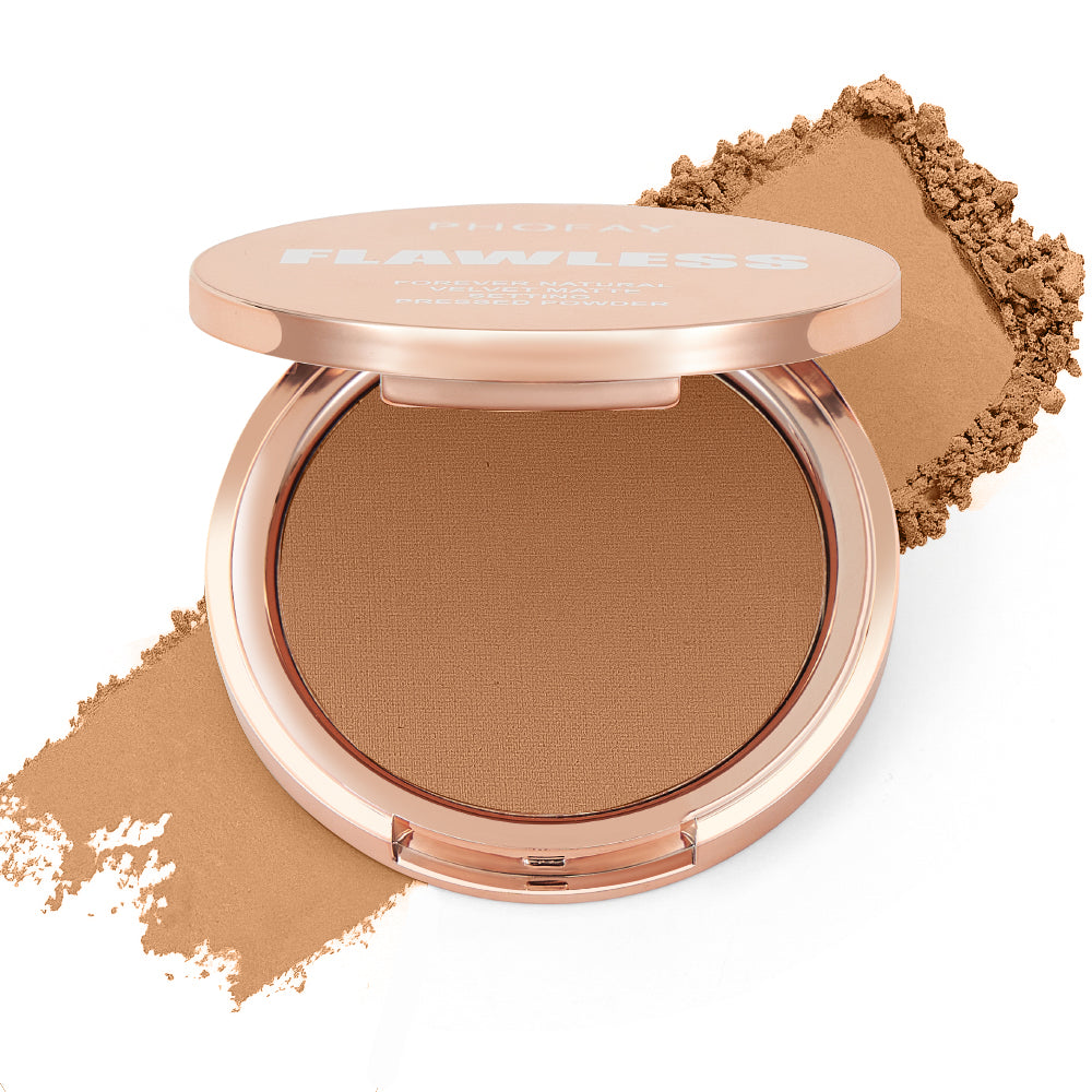 PHOFAY Matte Setting Pressed Powder – Oil Control & Long-Lasting Finish