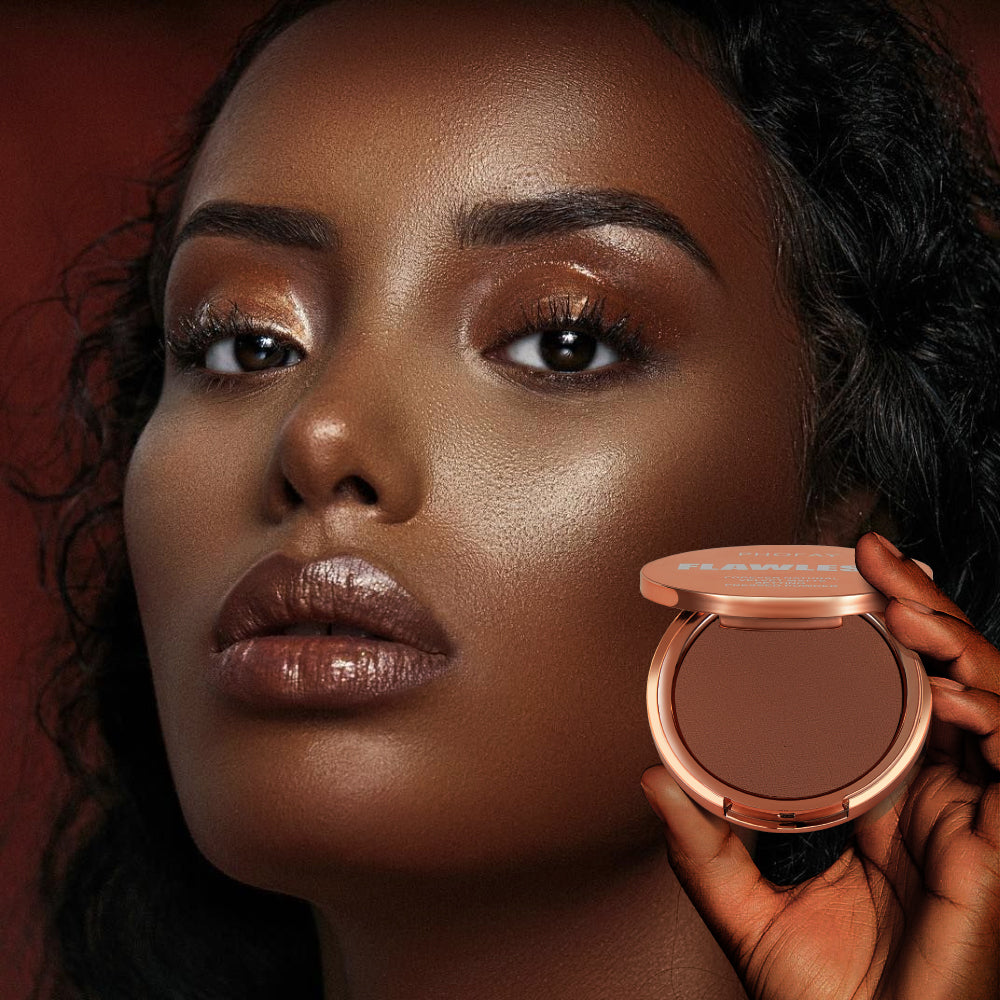 PHOFAY Matte Setting Pressed Powder – Oil Control & Long-Lasting Finish