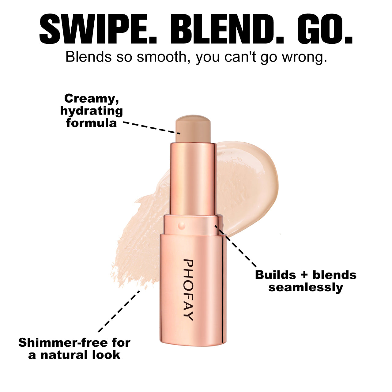 PHOFAY Contour Stick – Creamy Long-Lasting Face Sculpting & Highlighting Makeup