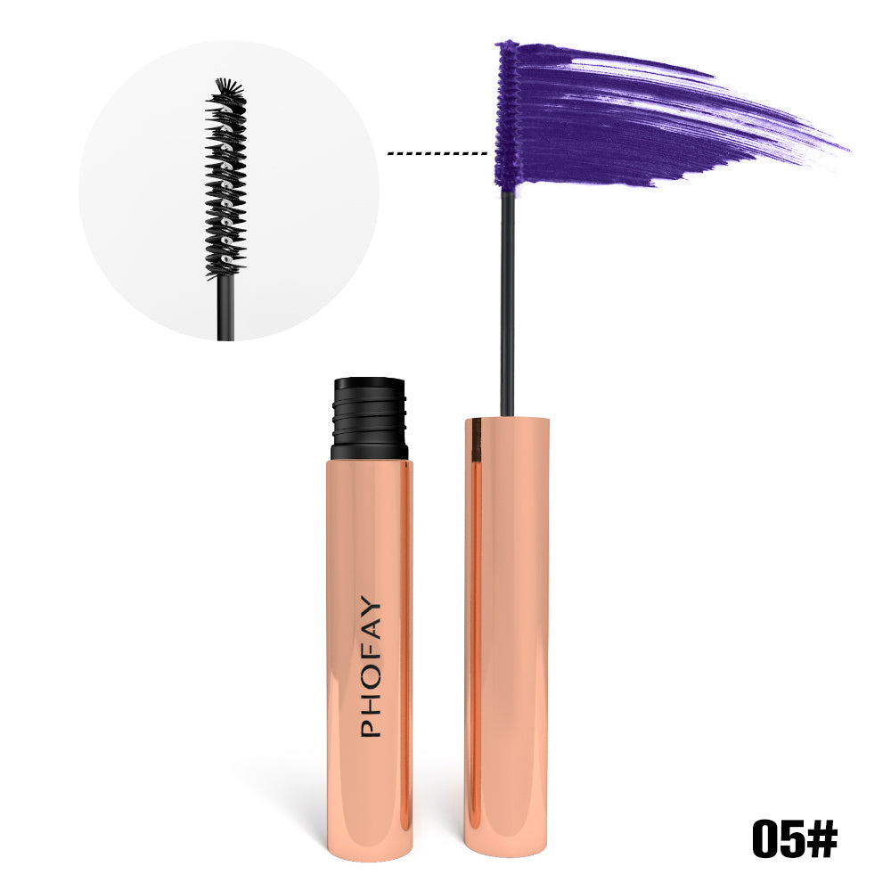 PHOFAY Colorful Mascara – Vibrant Long-Lasting Lash Color
