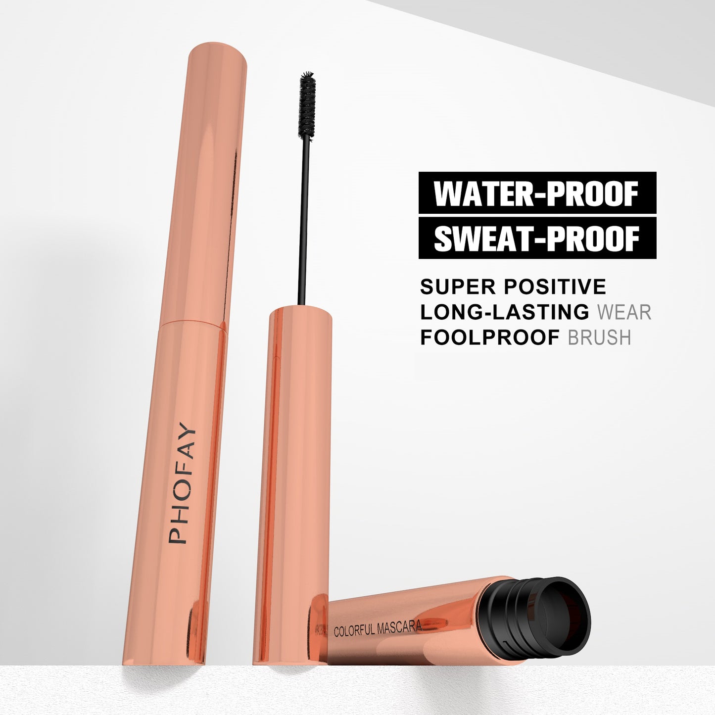 PHOFAY Colorful Mascara – Vibrant Long-Lasting Lash Color