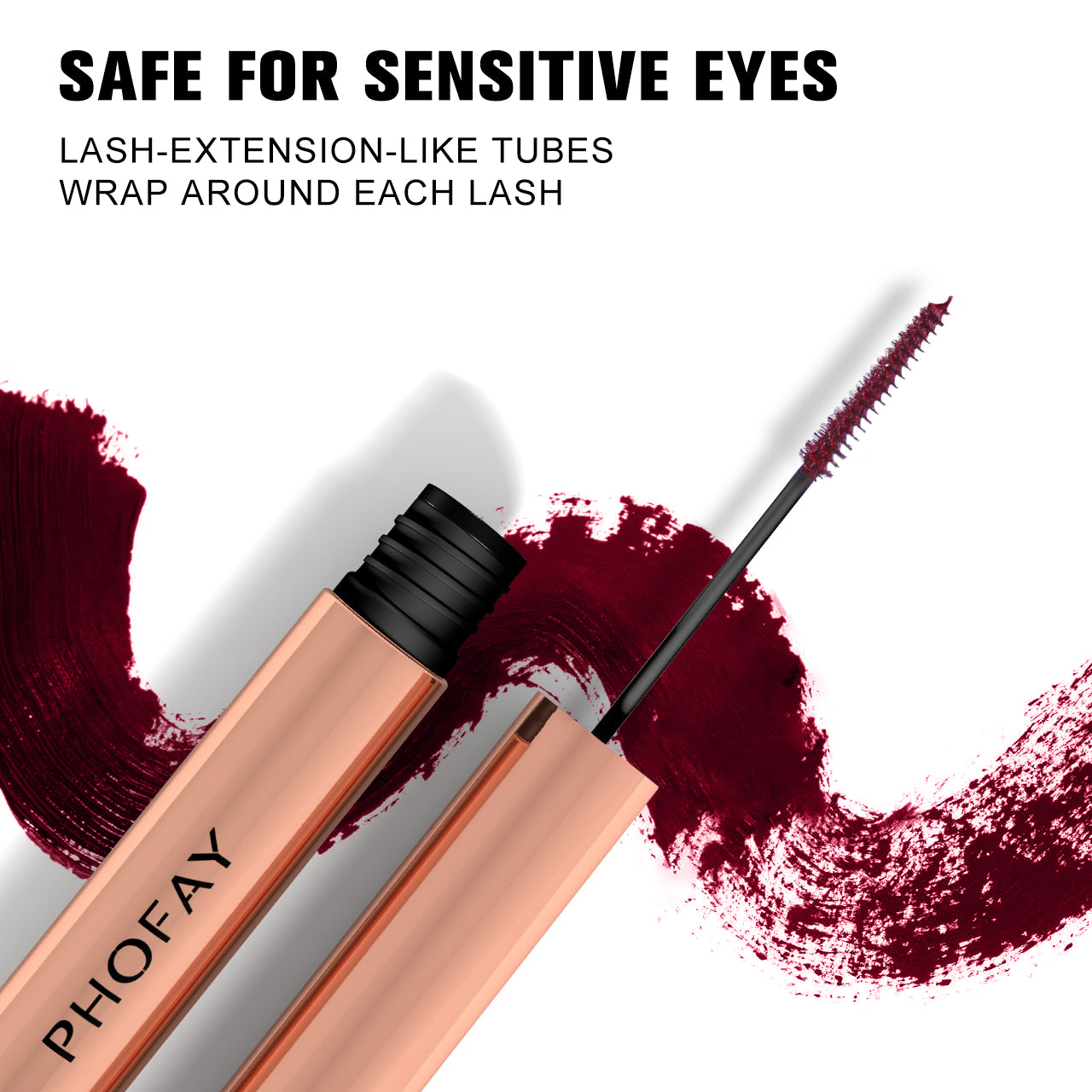 PHOFAY Colorful Mascara – Vibrant Long-Lasting Lash Color