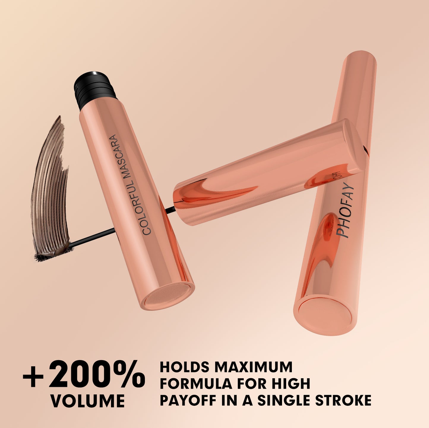 PHOFAY Colorful Mascara – Vibrant Long-Lasting Lash Color