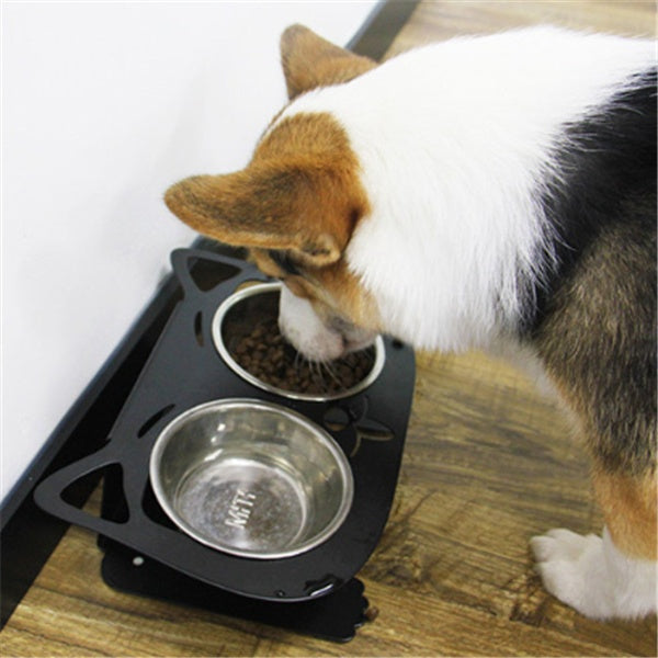 Anti-Spill Raised Pet Bowl for Cats & Dogs | Non-Slip Food & Water Feeder