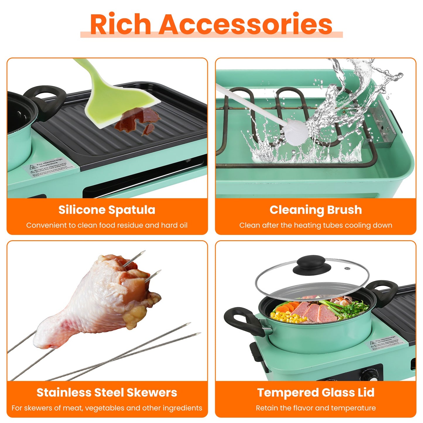 3-in-1 Electric Hot Pot with Grill 1600W – Smokeless Korean BBQ & Shabu Shabu Combo