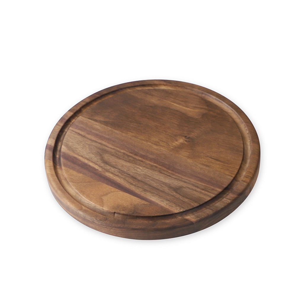 Black Walnut Wood Cutting Board – Creative Whole Tray for Fruits & Chopping