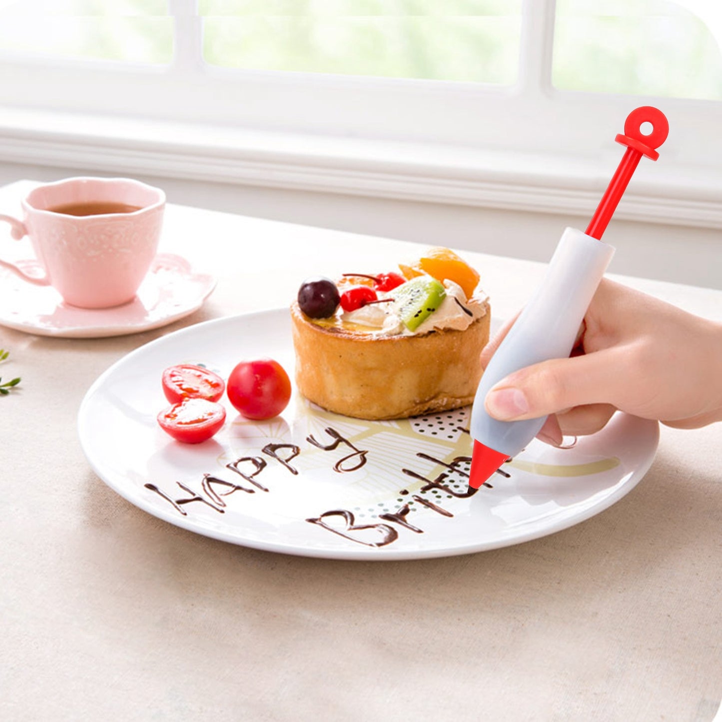 11in Rotating Cake Turntable with 108-Piece Decorating Kit