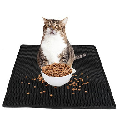 Waterproof Honeycomb Cat Litter Mat – Urine-Proof, Anti-Tracking, Easy Clean Pet Pad