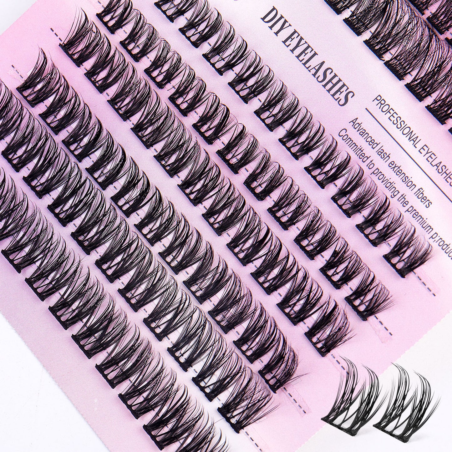 12 Rows 150pcs Segmented Cluster Lashes | Natural & Wispy DIY Lash Extensions