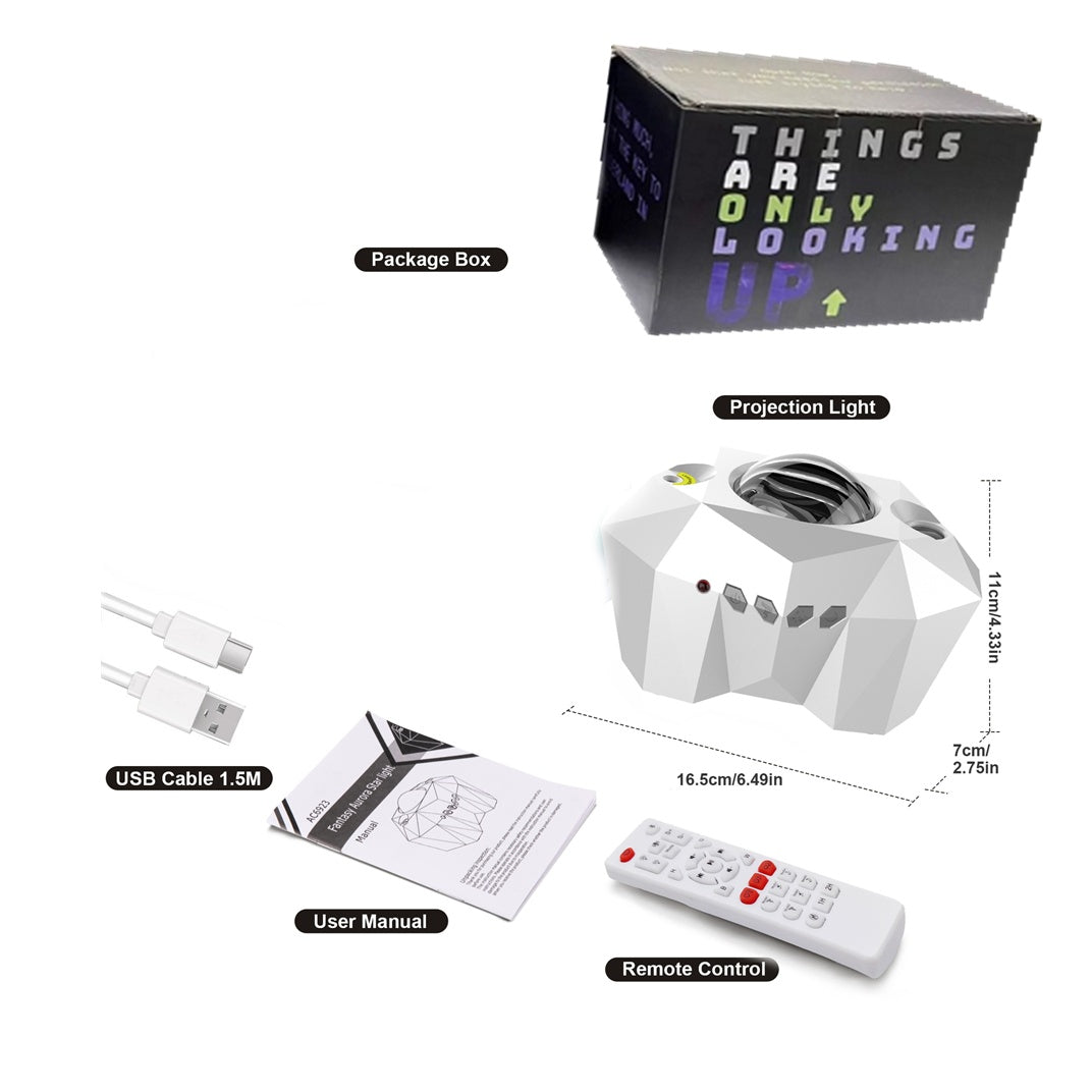 USB Ocean Star Projector Lamp Bluetooth Music Water Pattern Light