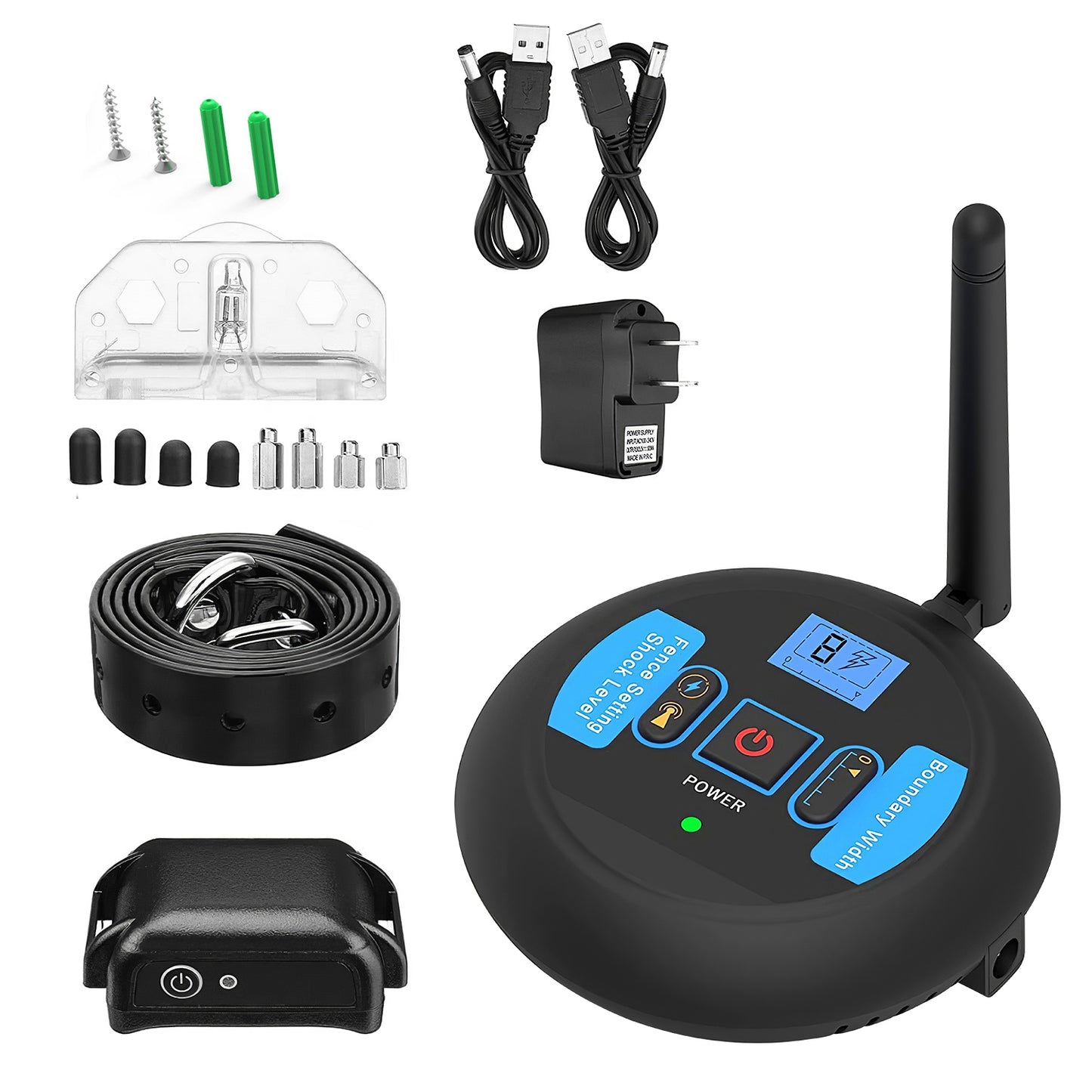 Wireless Dog Fence with Electric Training Collar Shock Boundary System for All Dog Sizes