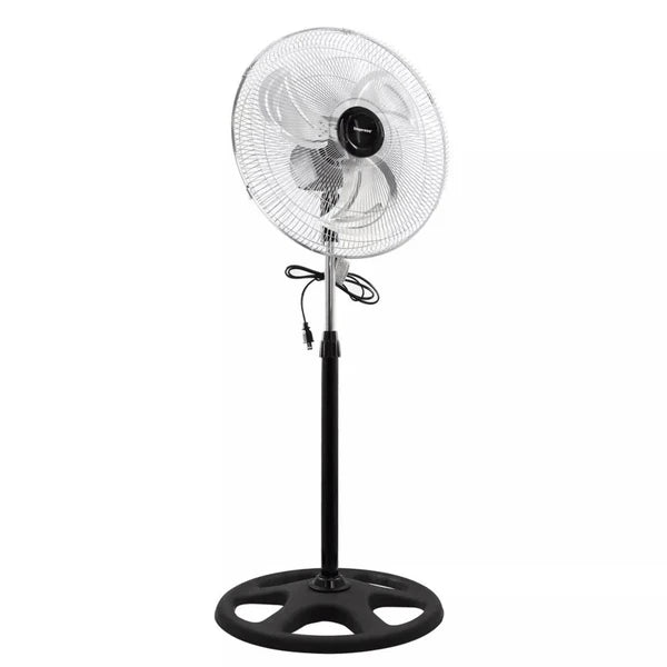 Impress 18-Inch 2-in-1 Chrome Hi-Speed Oscillating Industrial Fan