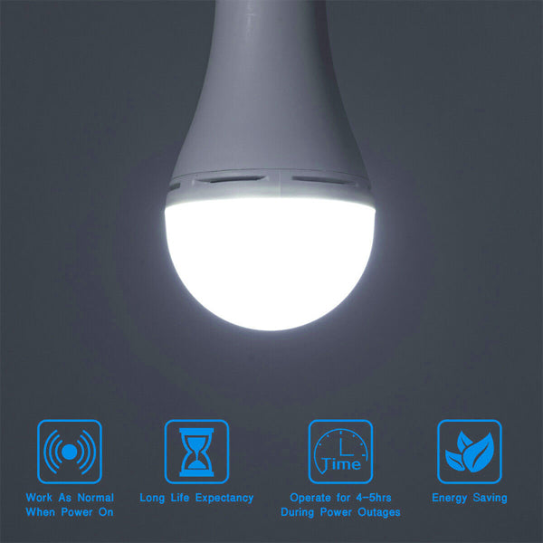 R70 LED Fast Charging Bulb with Built-in Battery & Hook