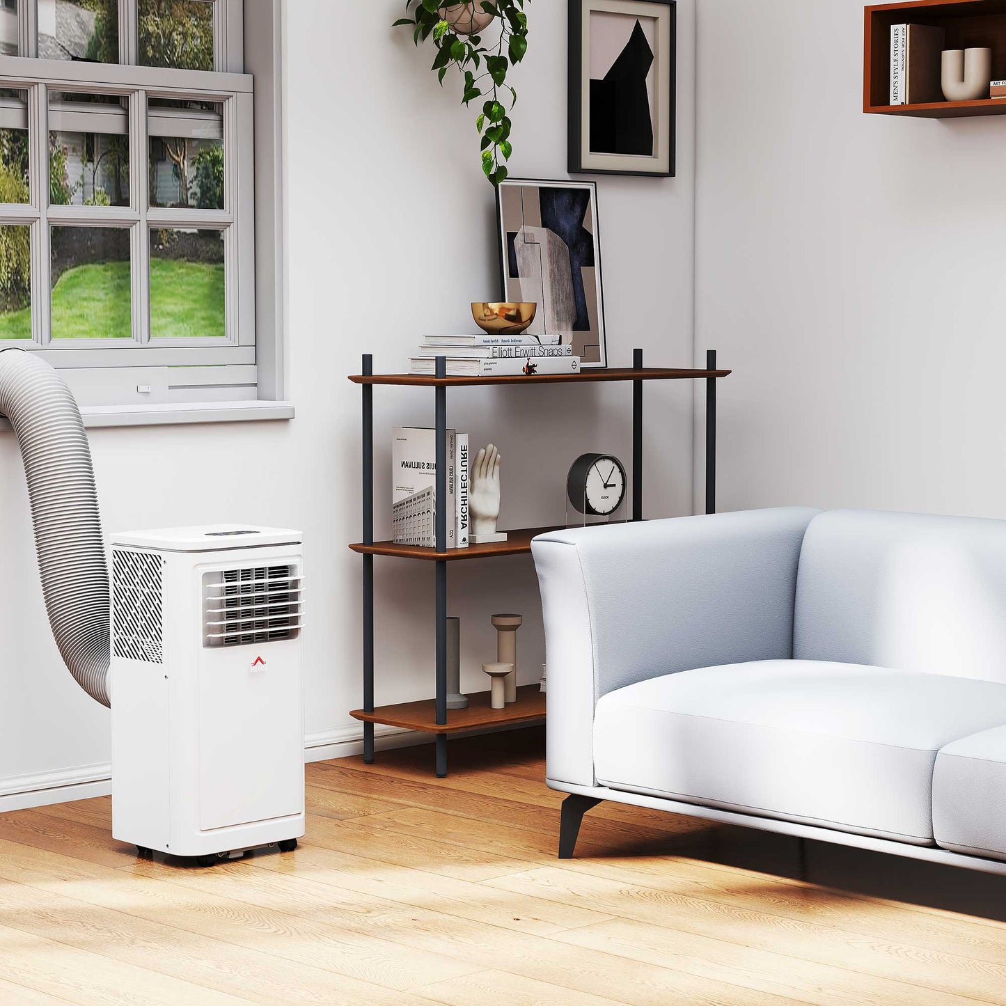 8,000 BTU Portable AC Unit Compact Movable Evaporative Cooler