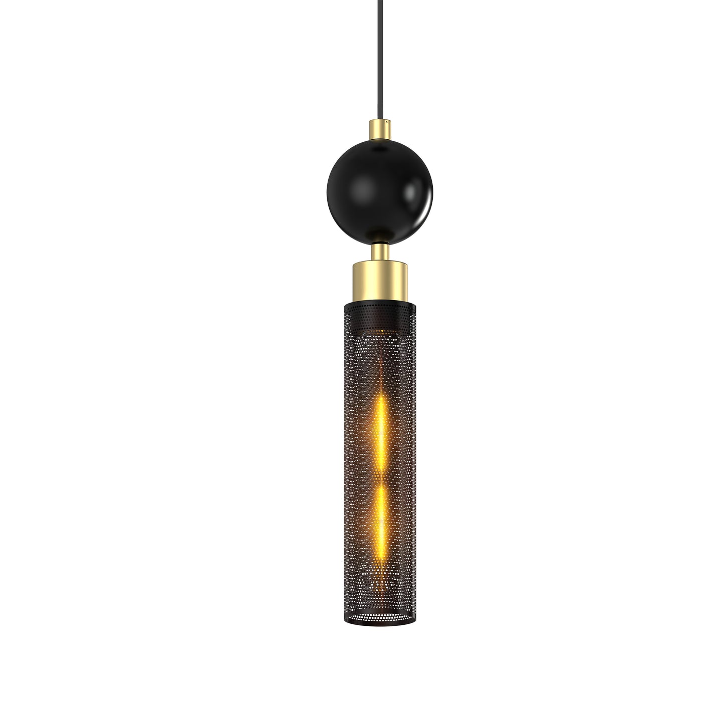 Modern Black Wrought Iron Pendant Light Adjustable Kitchen Island Chandelier