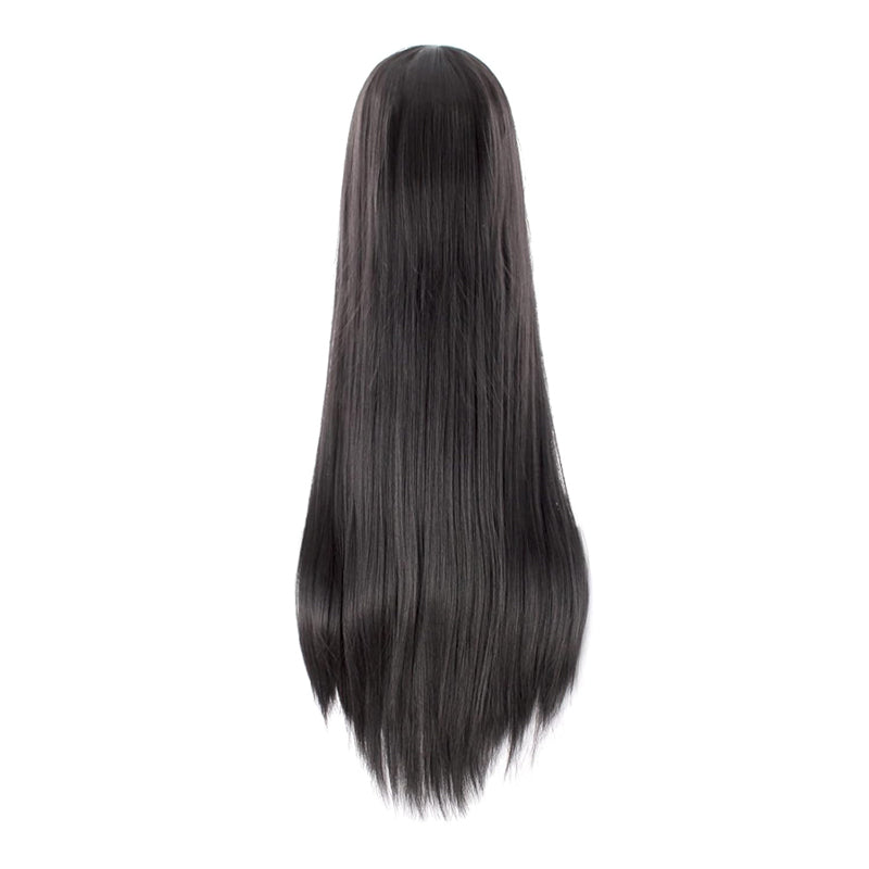 40" Long Black Straight Wig for Women – Anime & Costume Party Hair
