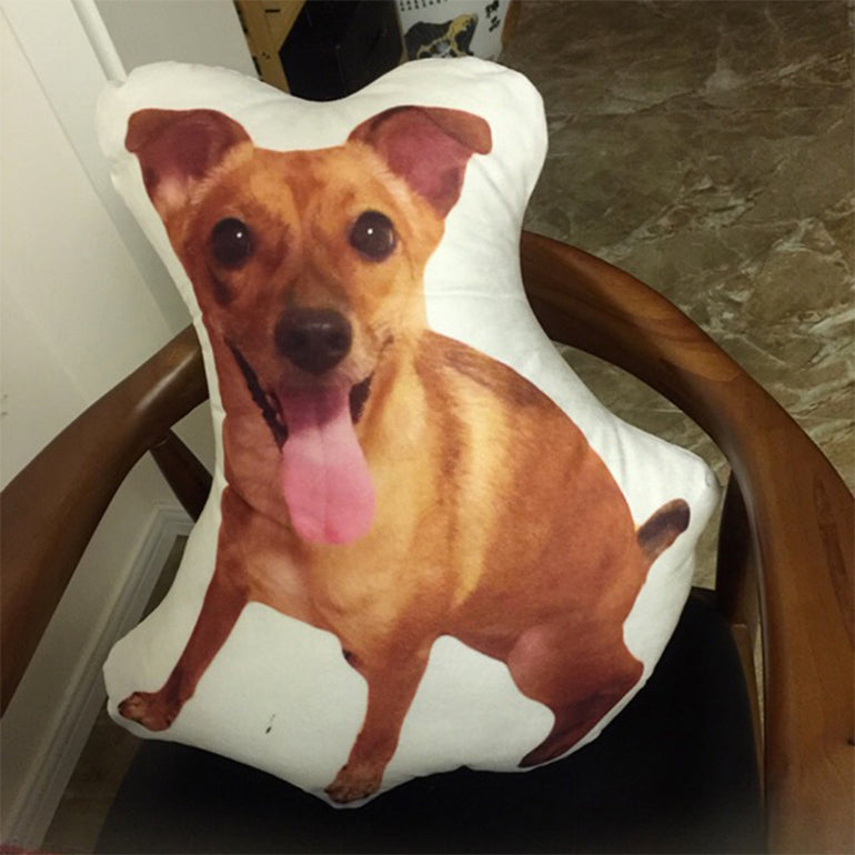 Custom Irregular Shape Pet Pillow – Personalized Soft Plush Cushion