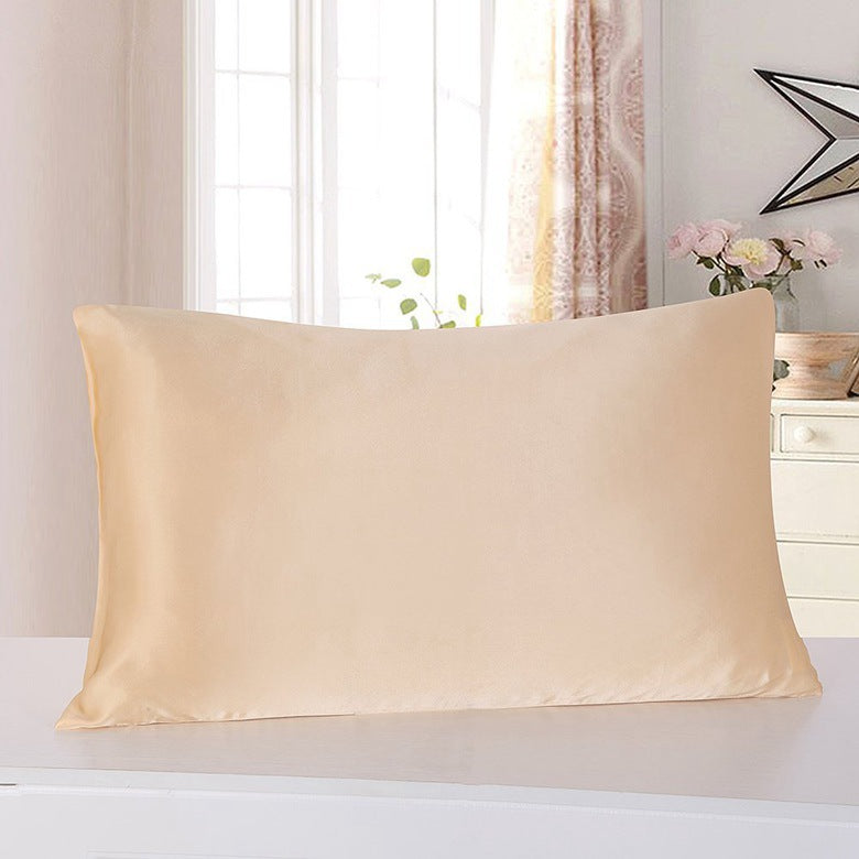 atin Solid Color Pillowcase – Simulation Silk Ice Silk Single Pillowcase
