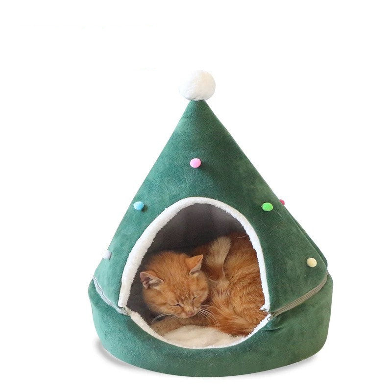 Festive Christmas Tree Cat Litter