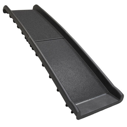 Portable Foldable Pet Ramp Ladder for Trucks & Dirt Bikes – Heavy-Duty Black Dog Loading Ramp