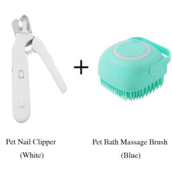 2-in-1 Pet Nail Clippers with LED Light – Dog & Cat Paw Trimmer with Safety Blood Guard