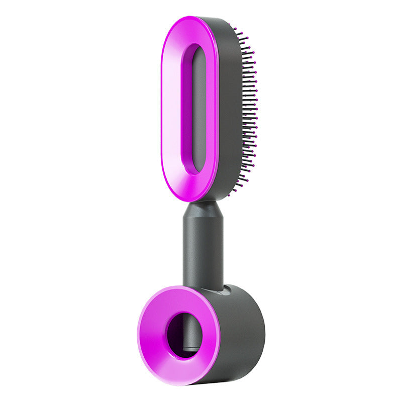 Self-Cleaning Hair Brush – Scalp Massage & Anti-Static Comb
