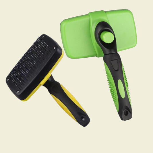 Pet Grooming Brush – Automatic Retractable Comb for Dogs & Cats
