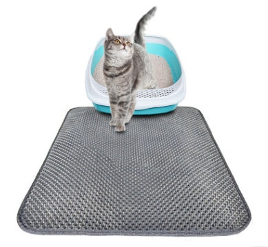Waterproof Honeycomb Cat Litter Mat – Urine-Proof, Anti-Tracking, Easy Clean Pet Pad