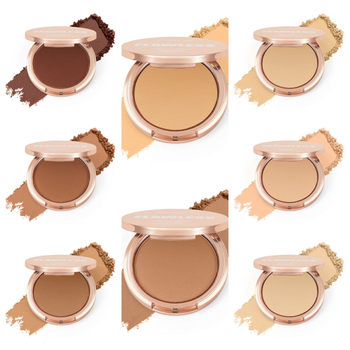 PHOFAY Matte Setting Pressed Powder – Oil Control & Long-Lasting Finish