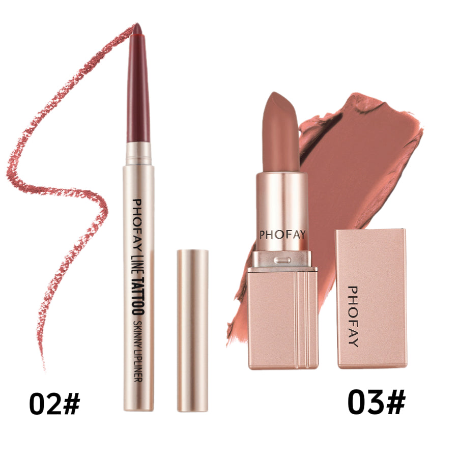 PHOFAY Long-Lasting Matte Lipstick – Smooth, Bold, & Hydrating Lip Color
