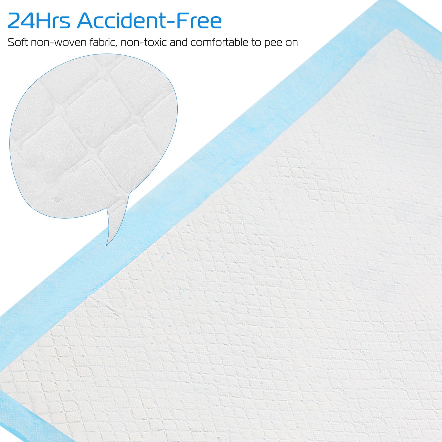 50-Pack Puppy Training Pads – Absorbent Dog & Cat Pee Pads (24×18 in)