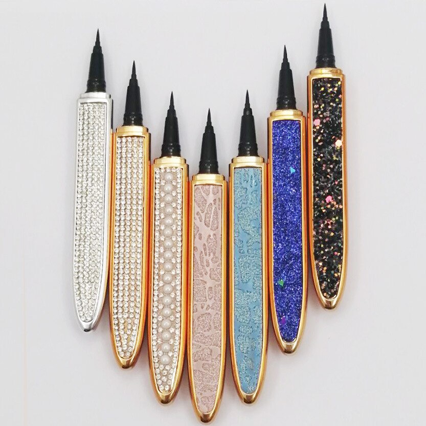 Multicolor Self-Adhesive Eyeliner with False Eyelashes – Easy, Long-Lasting Eye Makeup
